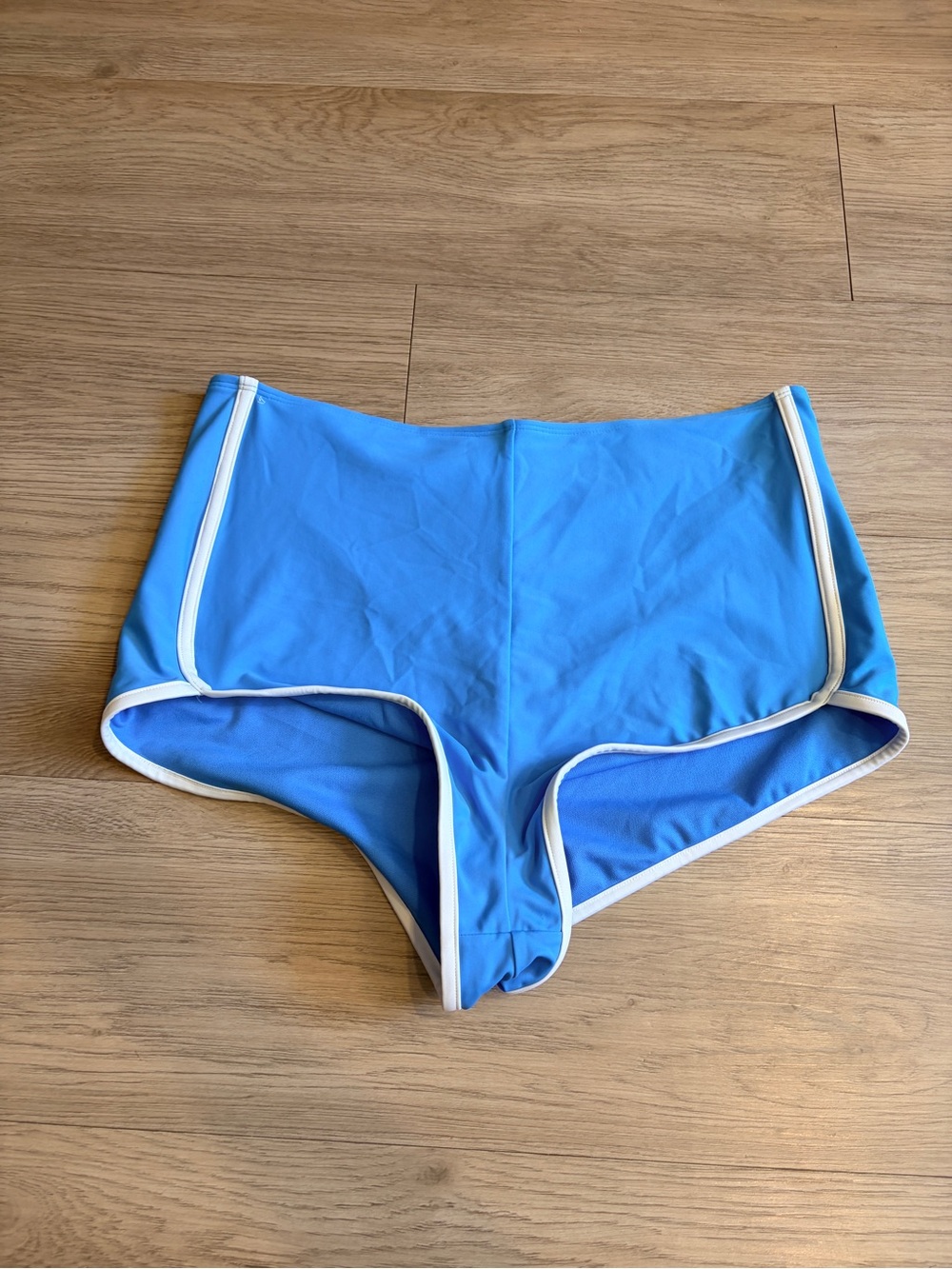 Wild Fable Blue High Waist Cheeky Bikini Bottom Size L 12-14 NWT